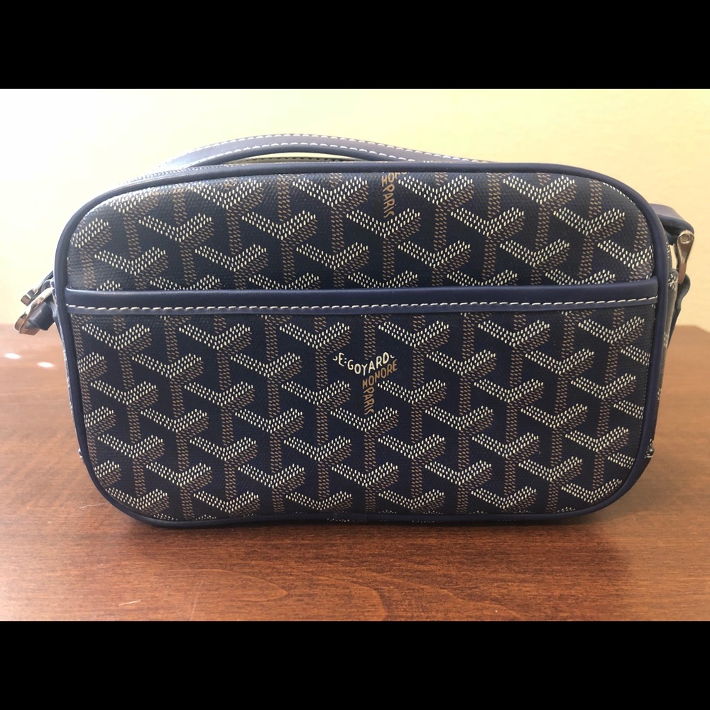 Goyard Cap Vert Crossbody - Blue Chevron - Picture 2 of 8